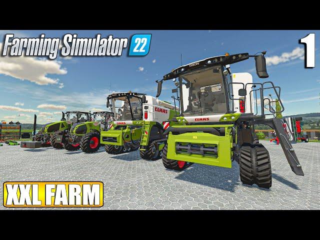 WELCOME TO MY NEW FARM | The XXL FARM - Timelapse #1 | Farming Simulator 22