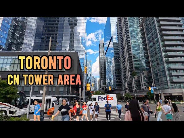 Toronto Downtown Walking Tour Entertainment District Canada  4K