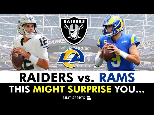 This Raiders vs. Rams Preview MIGHT Surprise You…