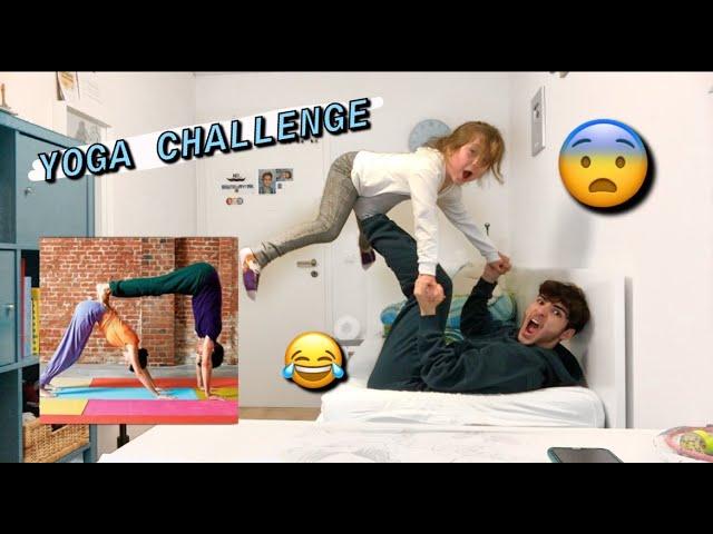 OMG YOGA CHALLENGE MIT MEINER SCHWESTER Keine GUTE IDEE | Emiirbayrak