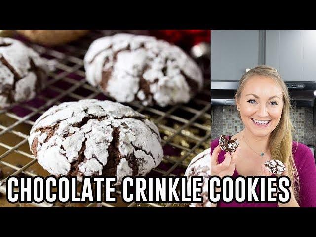 How to Make Chocolate Crinkle Cookies