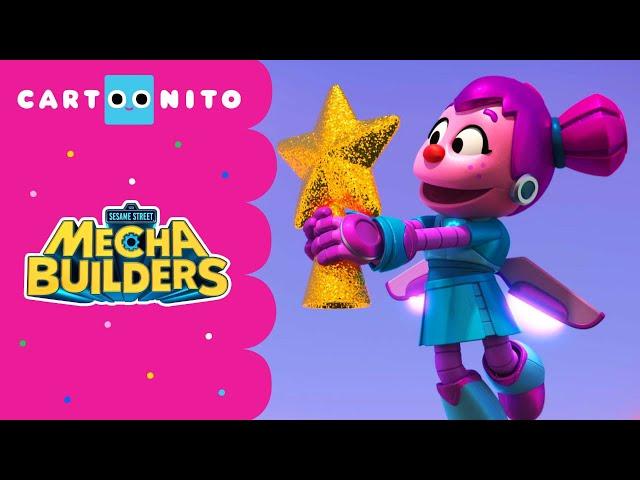 Decorating the Christmas Tree | Mecha Builders | Cartoonito