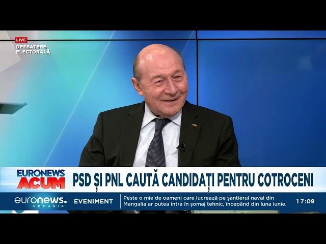 EXCLUSIV. Traian Băsescu, despre candidații la alegerile prezidențiale 2024