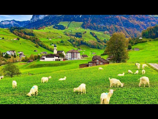 Switzerland countryside life - Relaxing walk in Switzerland's most beautiful villages