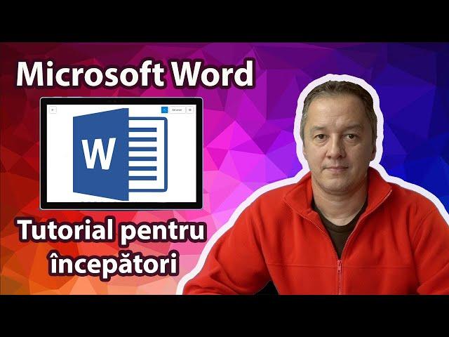 Microsoft Word - Tutorial pas cu pas pentru incepatori. Office Word 365 - functii de baza!