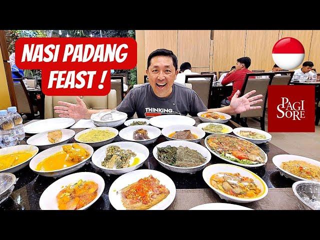 YOU MUST TRY NASI PADANG!  Traditional Jakarta Street Food that floods your table with food!