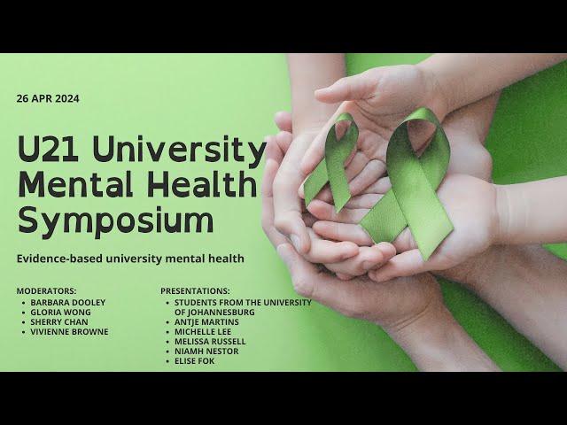 U21 University Mental Health Symposium 26 Apr 2024