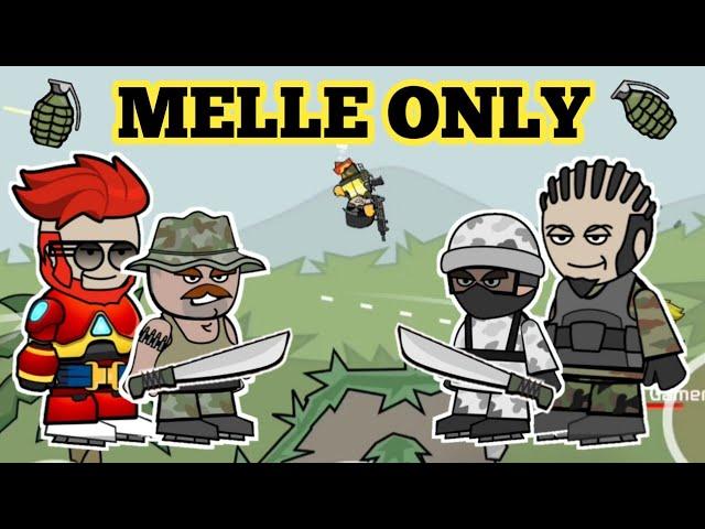 MELLE ONLY GAMEPLAY IN MINI MILITIA !!