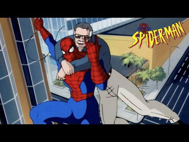 Stan Lee meets Spider-Man (Cameo) | Spider-Man: The Animated Series (HD)