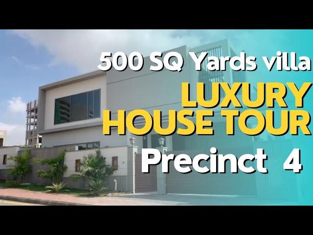 Precinct 4 // Bahria Town Karachi  //500 SQ yards villa // Luxury House Tour