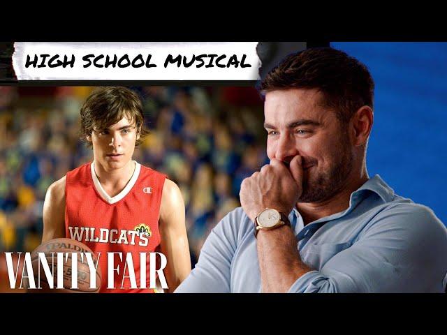 Zac Efron Rewatches High School Musical, Neighbors, The Greatest Showman & More | Vanity Fair