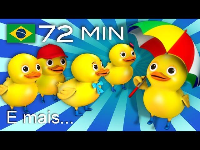 Cinco patinhos | E muitas mais Canções de Ninar | 72 min da LittleBabyBum!