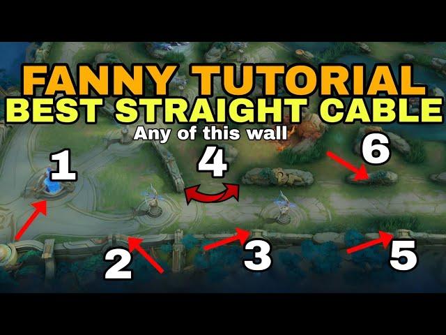 FANNY TUTORIAL 101: FANNY BEST STRAIGHT CABLE FROM BASE TO BOTTOM LANE | MLBB