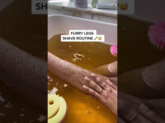 Furry Legs Shaving Routine 🪒