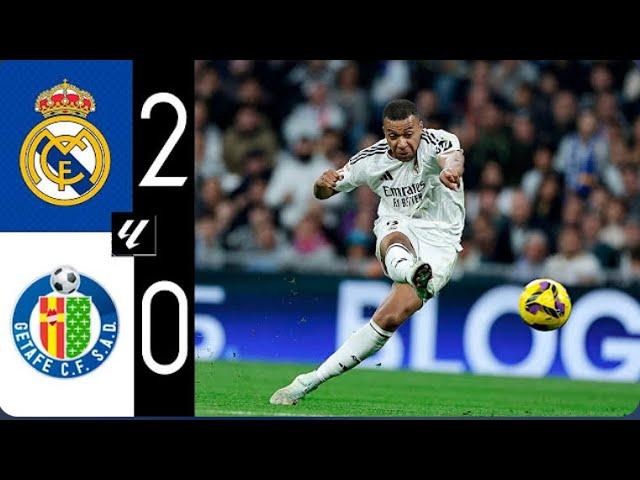 Real Madrid vs Getafe 2-0 Highlights & All Goals2024 Kylian Mbappe Goal