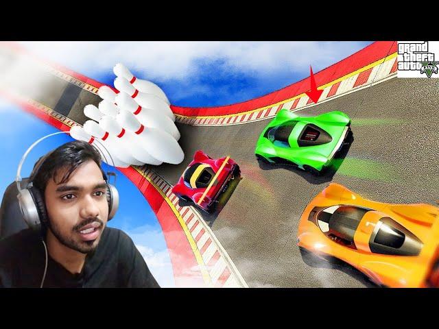 car vs car f2f Challenge 926.644% People Fall Down in This GTA 5 Race!