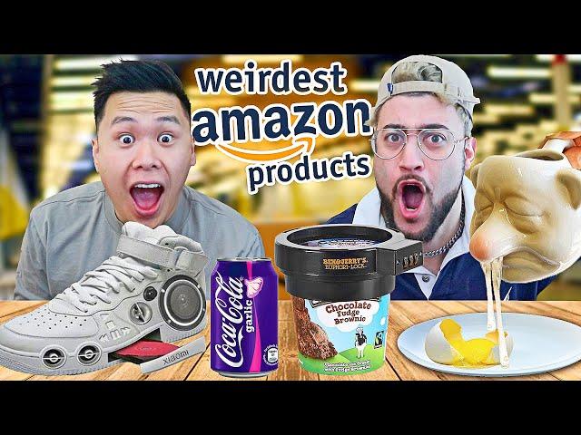 UNBOXING TOP 5 WEIRDEST PRODUCTS ON AMAZON !! *SHOCKING* (ft. DavidParody)