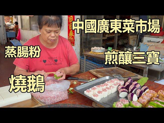 [4K] A woman who has been making handmade food since 1987. Guang Dong China Local Market.