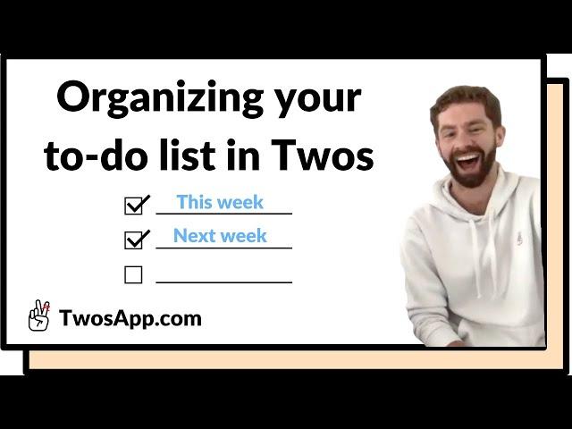 How to Organize your To-do List in Twos ️