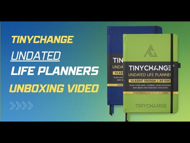 TinyChange Undated Life Planners unboxing