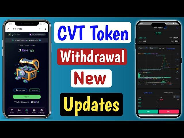 CVT Token Withdrawal Kaise Kare ! CV Trade Withdrawal Update ! cv trade new updates