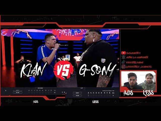 KLAN Vs G SONY [BATALLÓN] *REACCION* ADS.Less