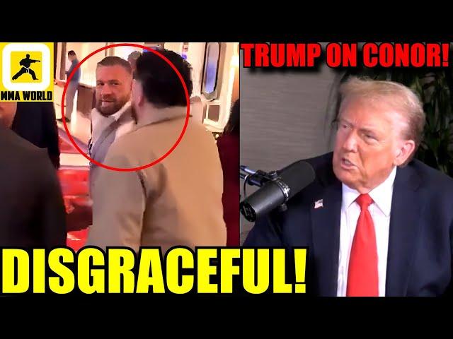 Conor McGregor BLASTED for spitting in the face of a Khabib fan,Alex Pereira confirms REMATCH!,Trump