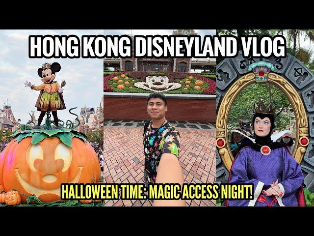 HONG KONG DISNEYLAND HALLOWEEN TIME VLOG | DISNEY  MAGIC ACCESS HALLOWEEN NIGHT '24 | JAYBEE DOMINGO