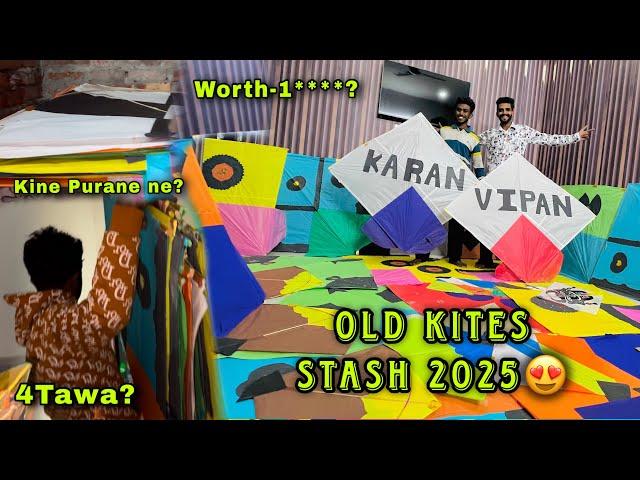 Kite Stash 2025 Kite VlogOne Year Old Kite Collection Big Kite Collection🪁 kite VideoVip56