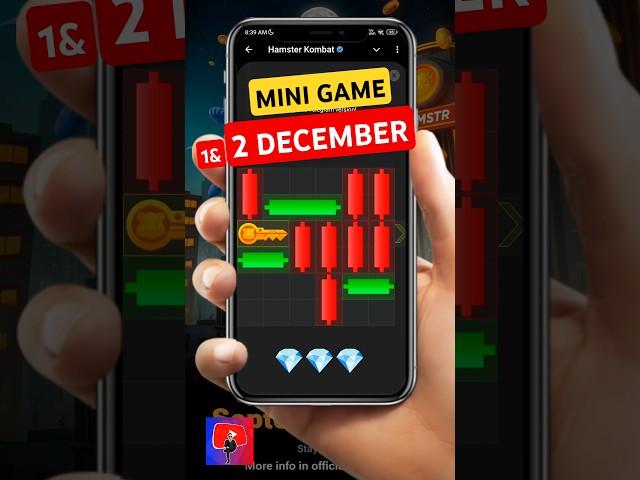 Mini game hamster kombat 1 December | mini game 1 December | hamster kombat mini game today#shorts