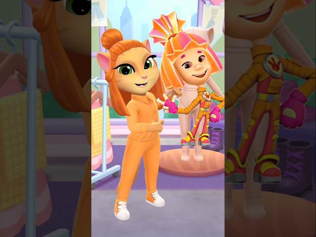  Fixies  Angela&Simka orange  #talkingangela #mytalkingangela2 #fixies#simka