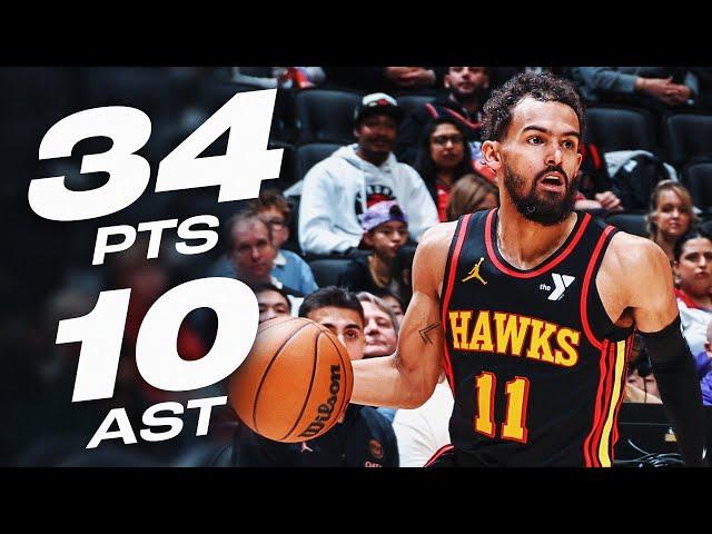 Trae Young's DOUBLE-DOUBLE Performance in Toronto! | December 29, 2024