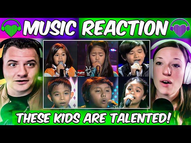 Americans React To Philippines Kids NAILING English Songs - The Voice Kids