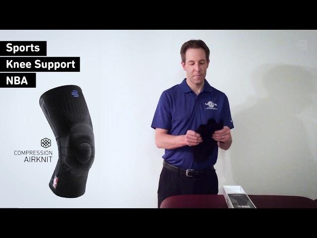 Todd Campbell - Chicago Bulls Head Athletic Trainer unboxing the Bauerfeind Sports Knee Support NBA