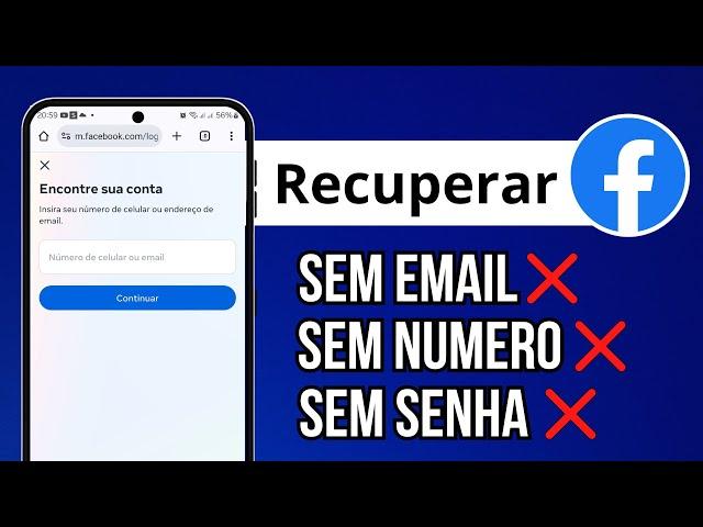 Como RECUPERAR conta do FACEBOOK (SEM EMAIL, SEM SENHA E NÚMERO) 2024 Atualizado