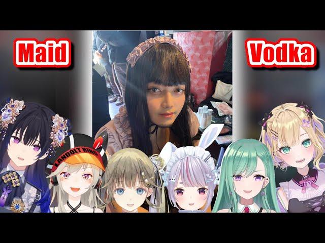 VSPO Members React to Vodka In a Maid Uniform [VSPO]