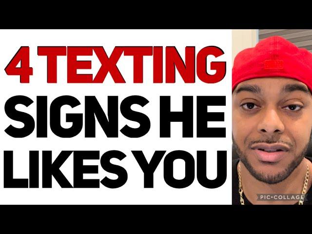 How to tell if a guy likes you | 4 TEXTING signs HE LIKES YOU