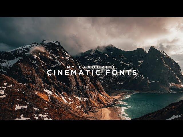 6 Cinematic FONTS for FREE (Final Cut Pro X, Adobe Premiere Pro CC etc.)