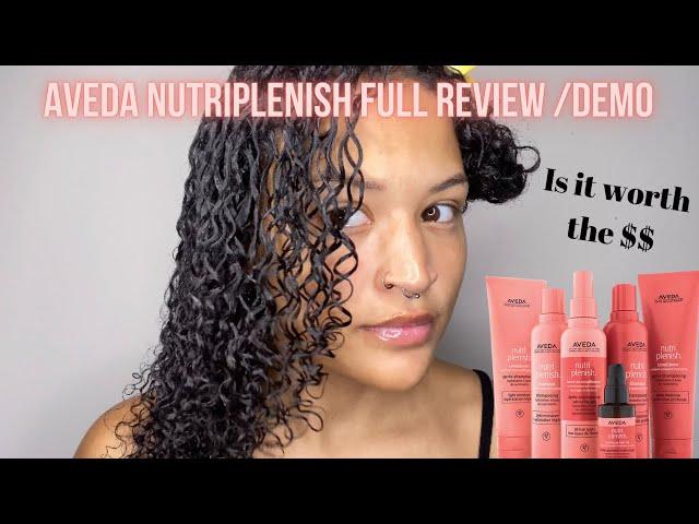 Aveda Nutriplenish Demo/ Review on Natural Hair | Aubreana Noble