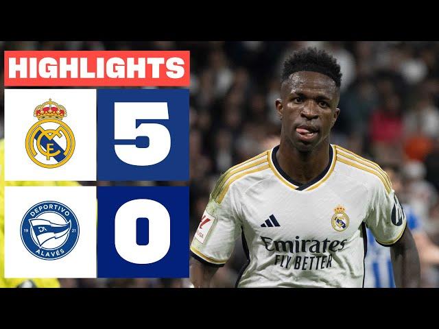 REAL MADRID 5 - 0 DEPORTIVO ALAVÉS | HIGHLIGHTS LALIGA EA SPORTS