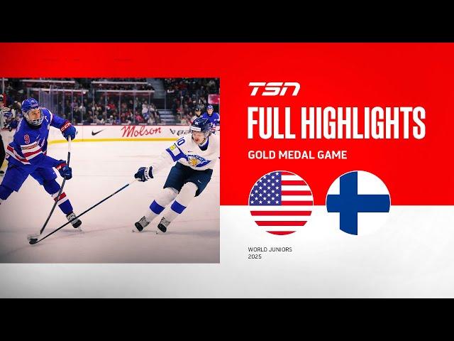 2025 World Junior Championship Gold Medal Game Highlights: Finland vs. United States