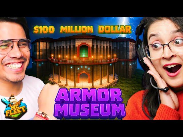 I Built $100 MILLION ARMOR MUSEUM in MCFleet!  All Lilyville Member Visited My Base | Epic Reaction