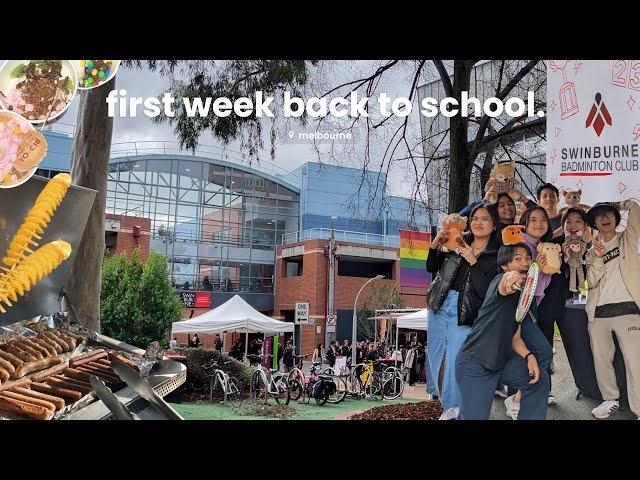 vlog • first week back to school at swinburne university melbourne