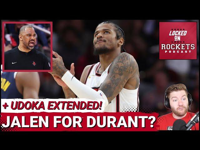 Rockets EXTEND Ime Udoka's Contract | Jalen Green OFFERED In Kevin Durant Trade... Will Suns Bite?