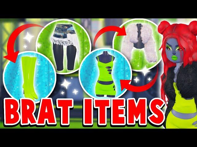 Using BRAT ITEMS in Dress to Impress! | Roblox