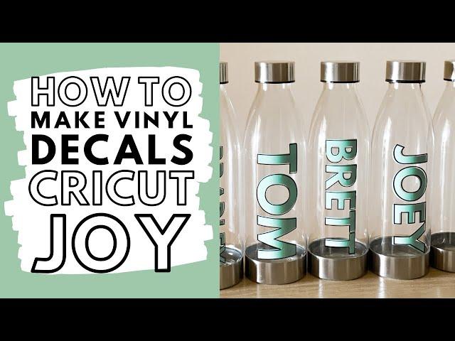 How to Use Vinyl Decals for Beginners on Curved Surface with Cricut Machine