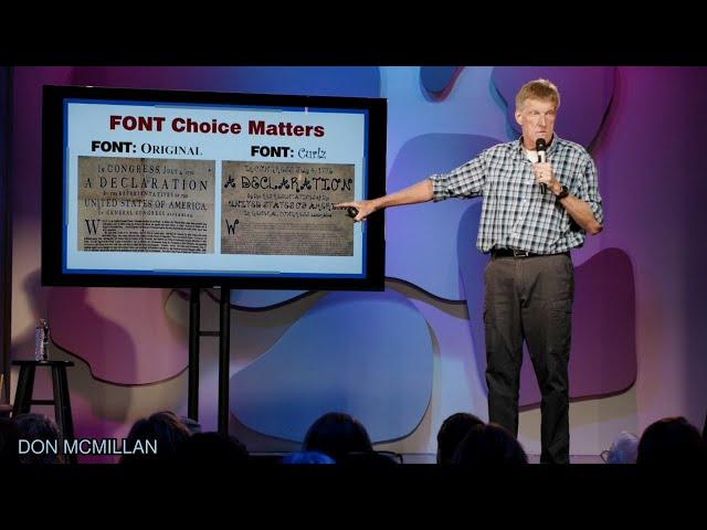 Font Choice is Key | Don McMillan Comedy