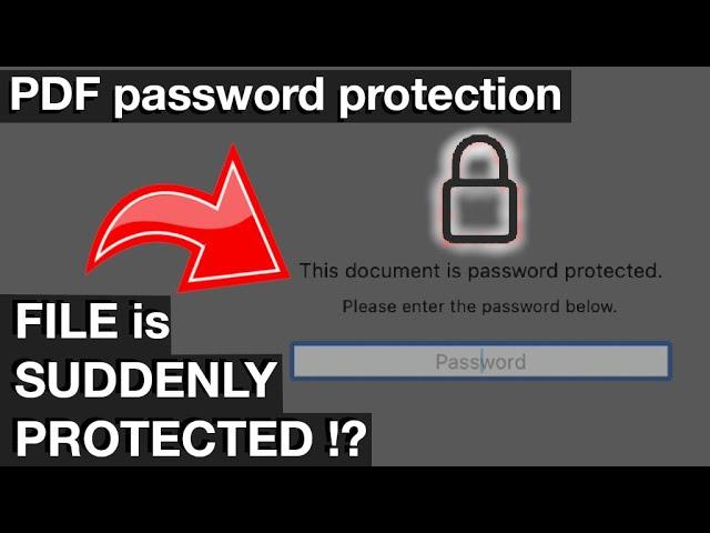 Fixing sudden PDF Password Protection on Mac Computers (How to fix)