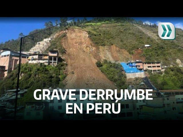 Grave derrumbe en Perú dejó desaparecidos y heridos | Vanguardia
