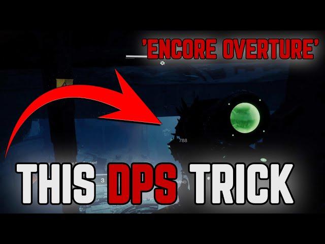 This Solo DPS Trick Will SAVE Your Life In Expert Encore Overture - Destiny 2